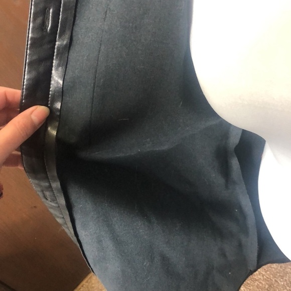 Bagatelle collection black faux leather pocketed long coat size medium​ - Picture 9 of 11